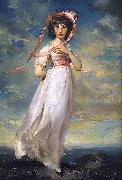 Sir Thomas Lawrence Pinkie oil painting on canvas